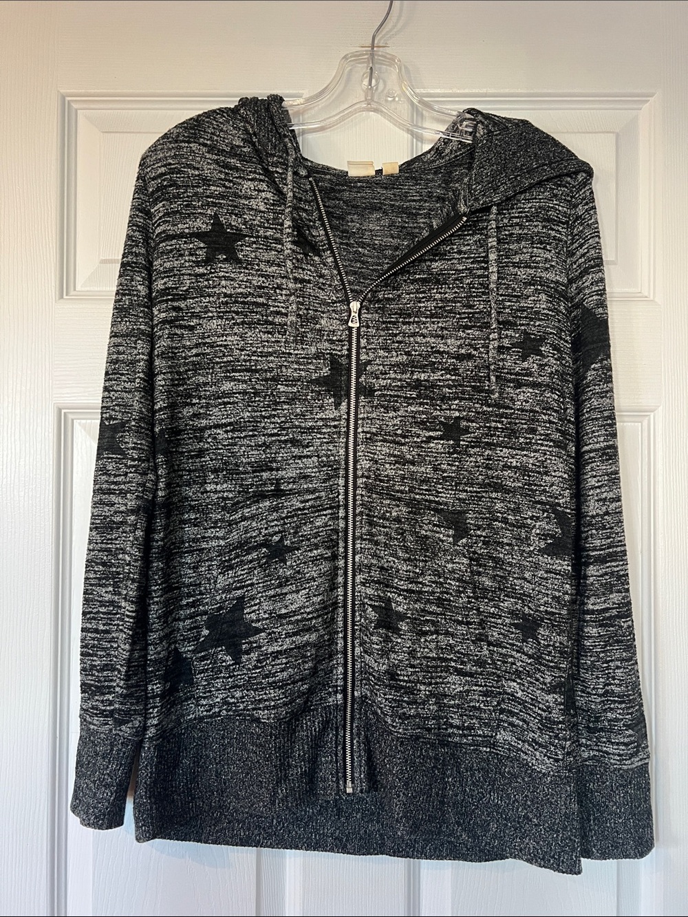 GAP Dark Heather Black Zip Hoodie